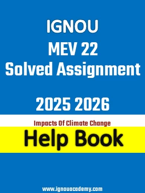 IGNOU MEV 22 Solved Assignment 2025 2026